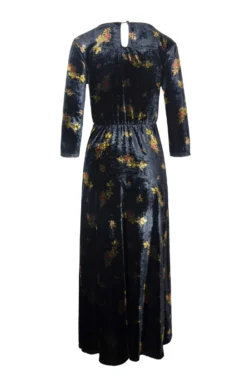 Ladies Velvet Boat Neck Dress 11 Ladies Velvet Boat Neck Dress -House Of Bruar TQ23095RAVENCHERRY 1