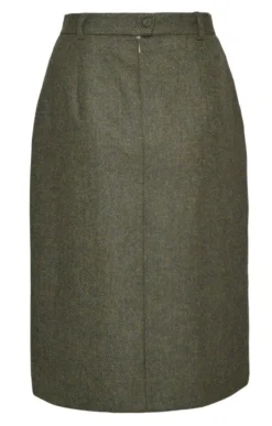 Ladies Tweed Invert Skirt 20 Ladies Tweed Invert Skirt -House Of Bruar TQ23102FORESTGREENHB 2