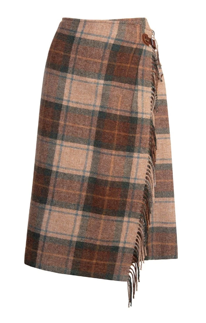 Ladies Tweed Fringed Skirt 3 Ladies Tweed Fringed Skirt - Image 3
