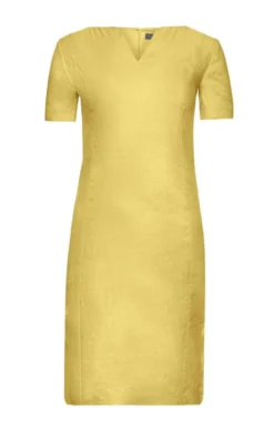 Ladies Short Sleeved Linen Dress