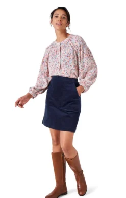 Ladies Crew Clothing Alice Cord Skirt