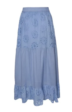 Ladies Broderie Anglaise Skirt 7 Ladies Broderie Anglaise Skirt -House Of Bruar TQ23311BLUE 2