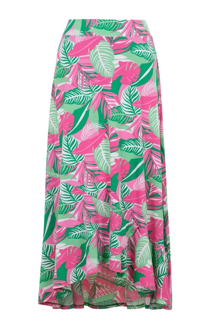 Ladies Marble Mock Wrap Ruffle Skirt 3 Ladies Marble Mock Wrap Ruffle Skirt - Image 3