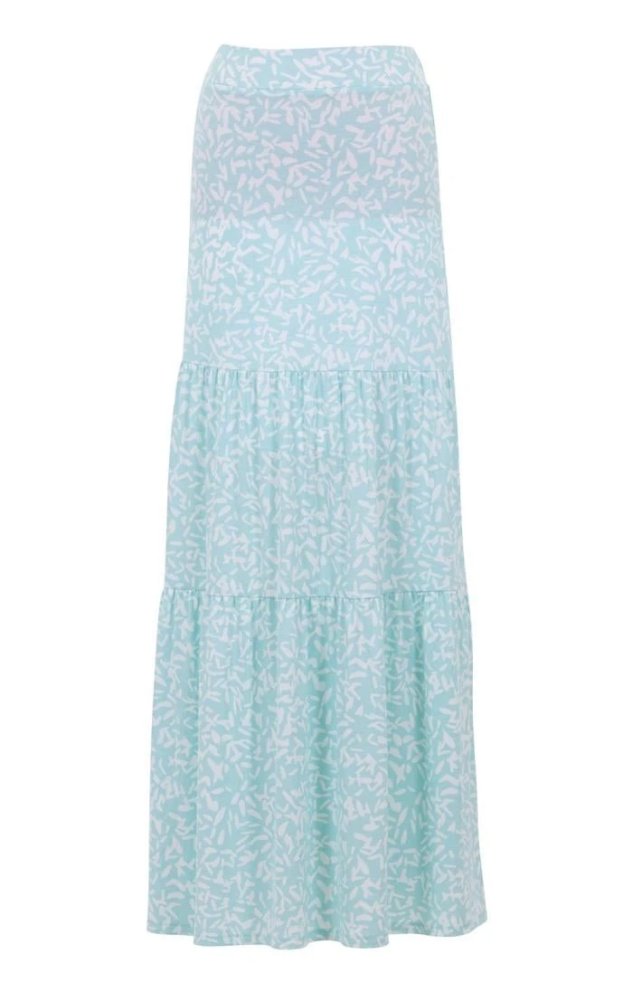 Ladies Marble Three Tier Maxi Skirt 3 Ladies Marble Three Tier Maxi Skirt - Image 3