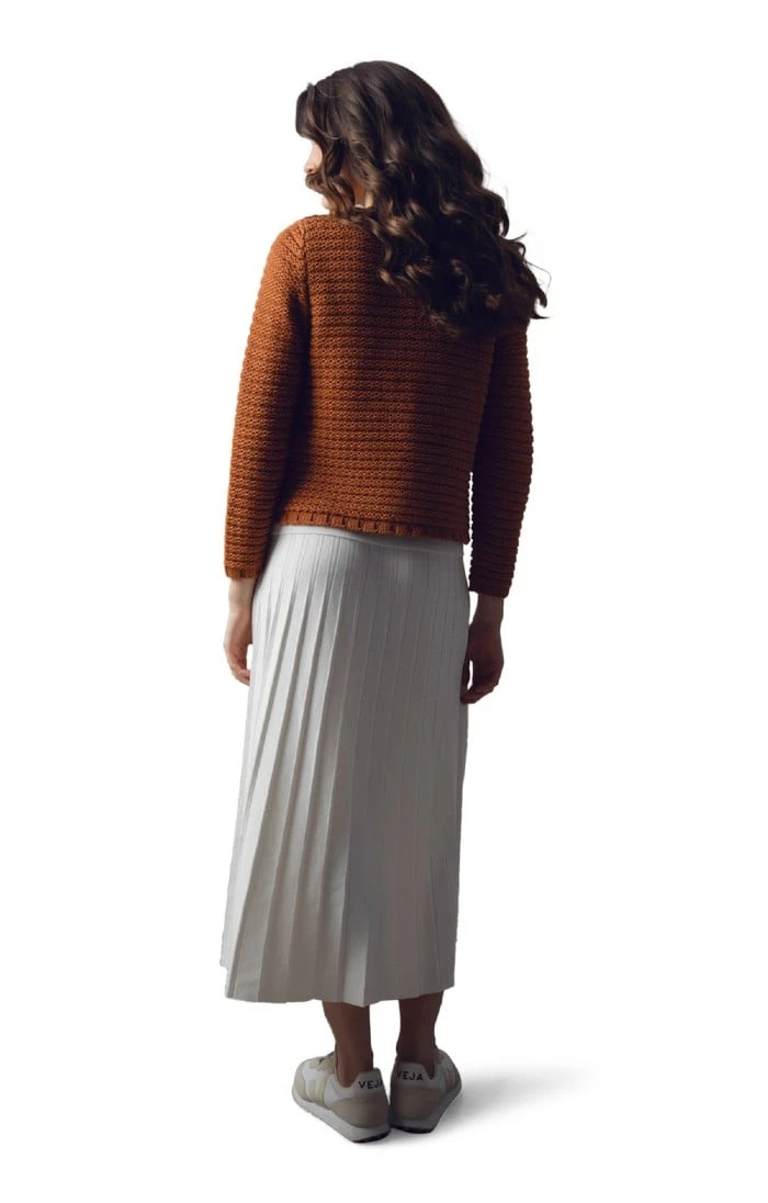 Ladies Marble Pleated Skirt 3 Ladies Marble Pleated Skirt - Image 3