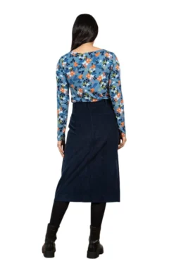Ladies Lily & Me Penrose Skirt 6 Ladies Lily & Me Penrose Skirt -House Of Bruar TQ23611NAVY 1