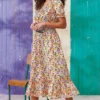 Ladies Vintage Dress<br>Made With Liberty Fabric