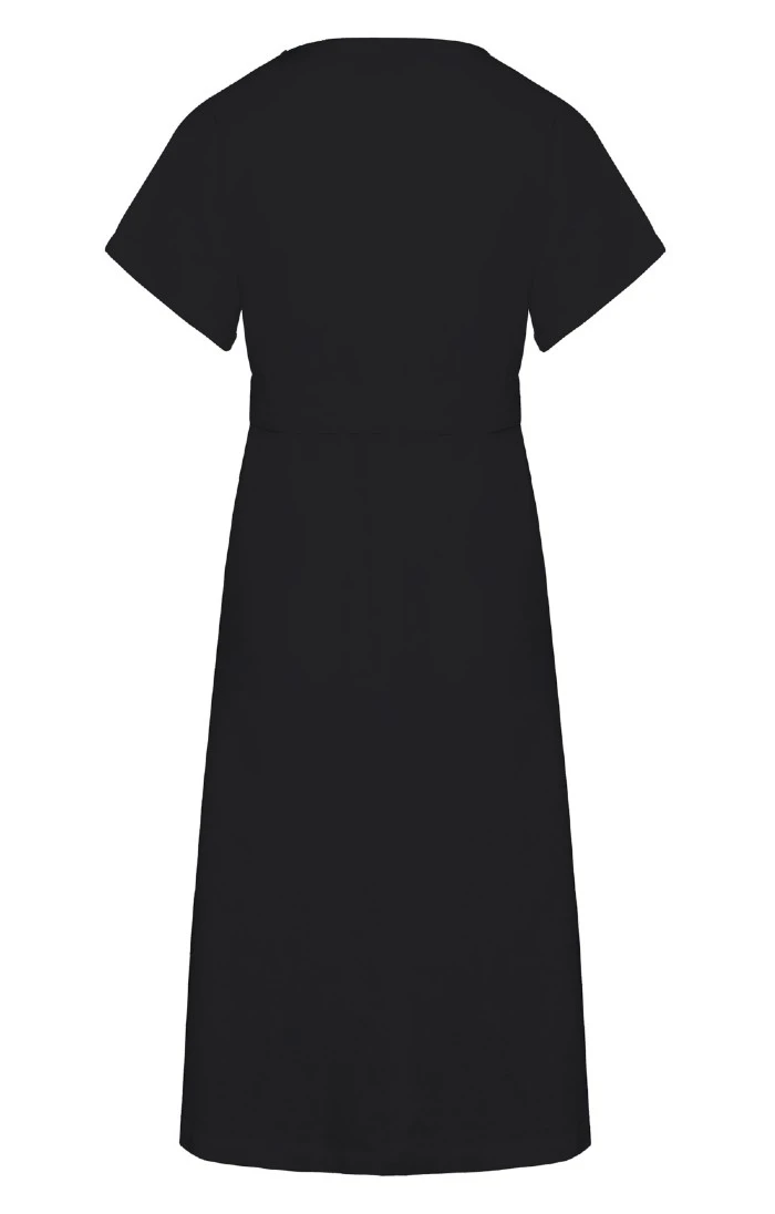 Ladies Linen Mix Button Front Dress 2 Ladies Linen Mix Button Front Dress - Image 2