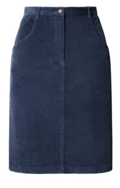 Ladies Short Cord Skirt -House Of Bruar TQ50025BLUE 1