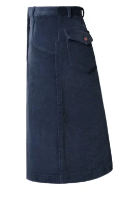 Ladies Short Cord Skirt -House Of Bruar TQ50025BLUE 2
