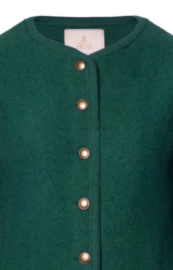 Ladies Crew Neck Boiled Wool Jacket -House Of Bruar TR00406BOTTLE 2