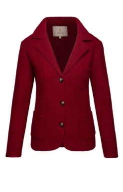 Ladies Boiled Wool Blazer