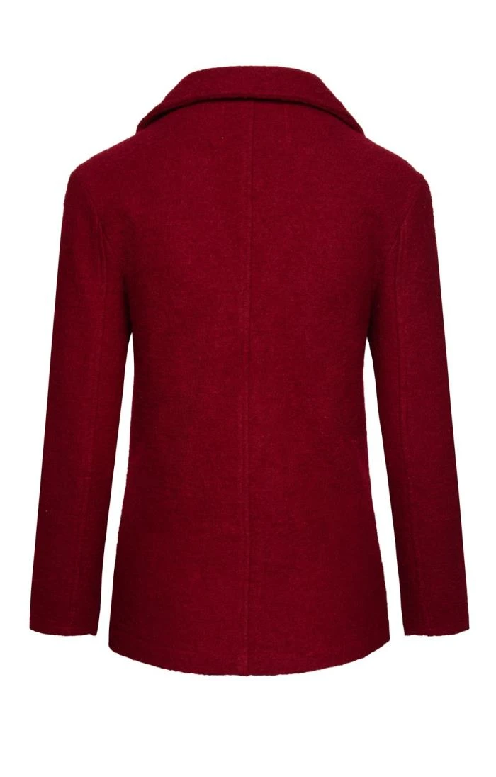 Ladies Boiled Wool Blazer 2 Ladies Boiled Wool Blazer - Image 2