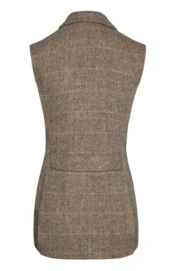 Ladies Harris Tweed Betty Gilet 10 Ladies Harris Tweed Betty Gilet -House Of Bruar TR00775BEIGEPINK 3