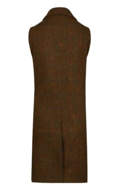Ladies Harris Tweed Taylor Gilet -House Of Bruar TR00776RUSTOCHRE 1 1