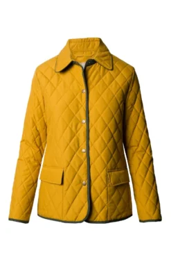 Ladies Tipped Jacket -House Of Bruar TR11020OCHREOLIVE 1