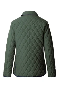 Ladies Tipped Jacket -House Of Bruar TR11020OLIVENAVY 2