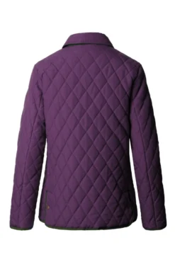 Ladies Tipped Jacket -House Of Bruar TR11020PURPLEOLIVE 2