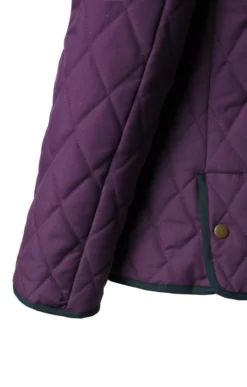 Ladies Tipped Jacket -House Of Bruar TR11020PURPLEOLIVE 4