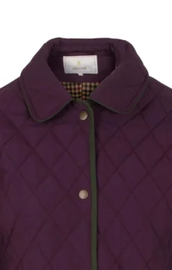 Tipped 3/4 Length Jacket -House Of Bruar TR11030PURPLEOLIVE 2