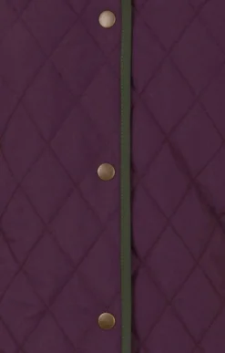 Tipped 3/4 Length Jacket -House Of Bruar TR11030PURPLEOLIVE 3