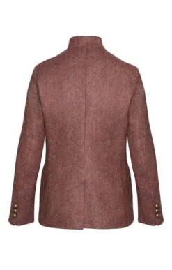 Ladies Tweed Edinburgh Jacket -House Of Bruar TR12304CLARETBCORN 2
