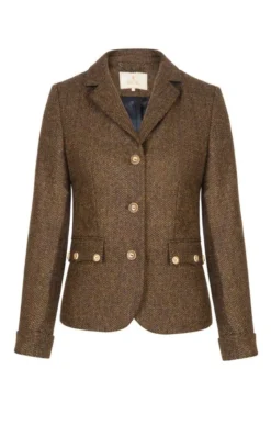 Ladies Tweed Highland Jacket -House Of Bruar TR12306PEATBCORN 1