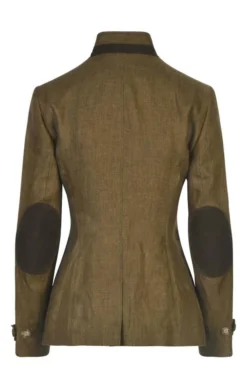 Ladies Linen Patch Safari Jacket -House Of Bruar TR20019KHAKI 3