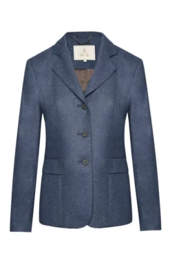 Ladies Single Breasted Flannel Blazer 8 Ladies Single Breasted Flannel Blazer -House Of Bruar TR22003DEEPWATERBLUEMEL 2