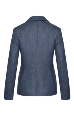 Ladies Single Breasted Flannel Blazer 9 Ladies Single Breasted Flannel Blazer -House Of Bruar TR22003DEEPWATERBLUEMEL 3