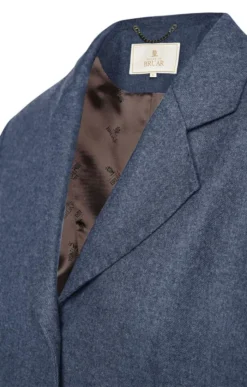 Ladies Single Breasted Flannel Blazer 10 Ladies Single Breasted Flannel Blazer -House Of Bruar TR22003DEEPWATERBLUEMEL 4