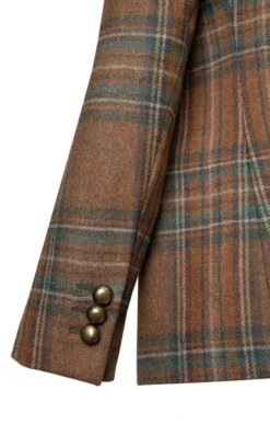 Ladies Edinburgh Funnel Jacket 11 Ladies Edinburgh Funnel Jacket -House Of Bruar TR22025MAHOGANYLODENCHK 5