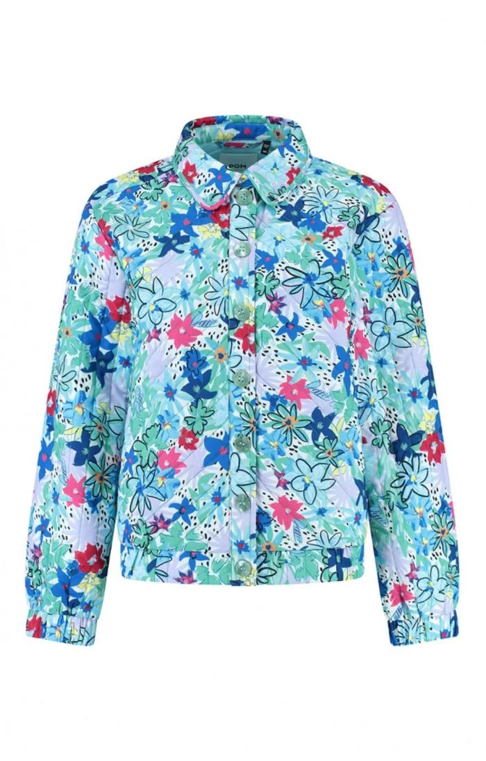 Ladies Button Quilt Jacket 2 Ladies Button Quilt Jacket - Image 2