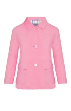 Ladies Cotton Linen Short Pocket Jacket