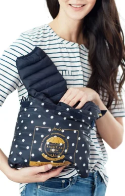 Ladies Joules Snug Packable Jacket -House Of Bruar TR32123MARINENAVY 2