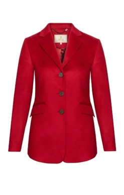 Ladies Cashmere Jacket -House Of Bruar TR40200RED 1