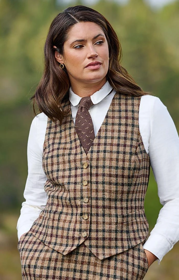 Ladies Tweed Dress Waistcoat 5 Ladies Tweed Dress Waistcoat - Image 5
