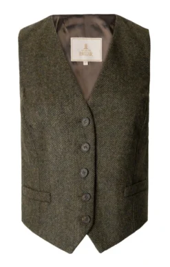 Ladies Tweed Dress Waistcoat 21 Ladies Tweed Dress Waistcoat -House Of Bruar TR40211FORESTGRNHB 1