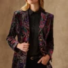 Ladies Velvet Cheltenham Jacket