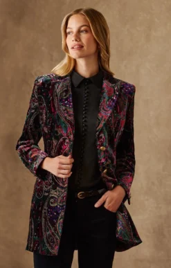 Ladies Velvet Cheltenham Jacket