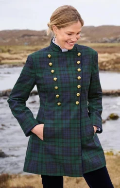 Ladies Double Breasted Military Jacket