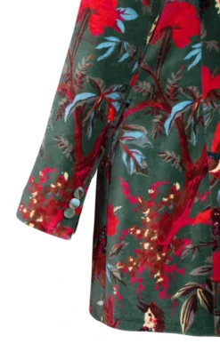 Ladies Botanical Velvet Cheltenham Jacket -House Of Bruar TR40695BOTANICALGREEN 3