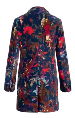 Ladies Botanical Velvet Cheltenham Jacket -House Of Bruar TR40695BOTANICALNAVY 2