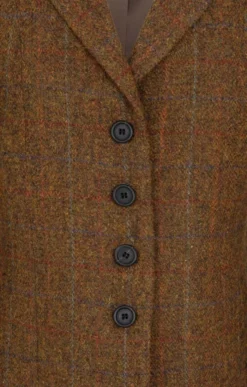 Ladies Harris Tweed Tara Jacket 13 Ladies Harris Tweed Tara Jacket -House Of Bruar TR60003RUSTOCHRE 2