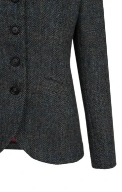 Ladies Harris Tweed Sandy Jacket -House Of Bruar TR60004DENIMHB 3