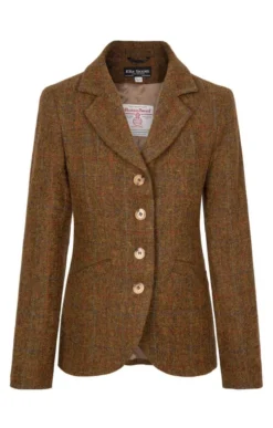 Ladies Harris Tweed Sandy Jacket -House Of Bruar TR60004RUSTOCHRE 1