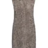 Ladies Long Hooded Boucle Waistcoat