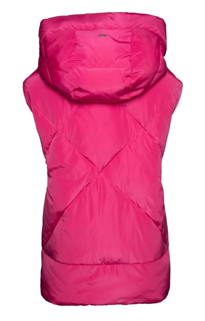 Ladies Quilt Hooded Gilet 5 Ladies Quilt Hooded Gilet - Image 5