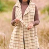 Ladies Wool Blend Wrap Waistcoat