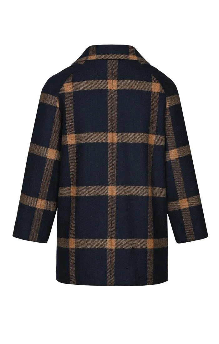 Ladies Double Breasted Tweed Pocket Coat 3 Ladies Double Breasted Tweed Pocket Coat - Image 3